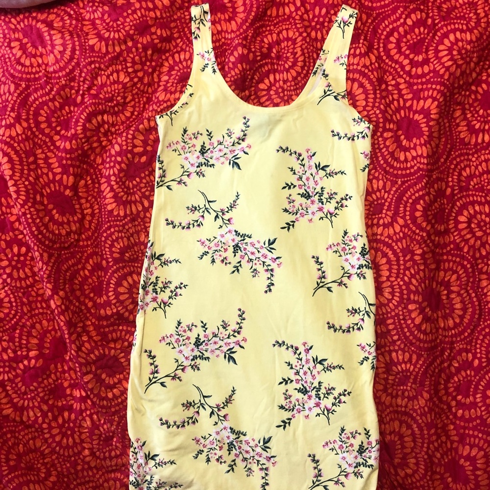 Yellow Floral Spring/Summer BodyCon